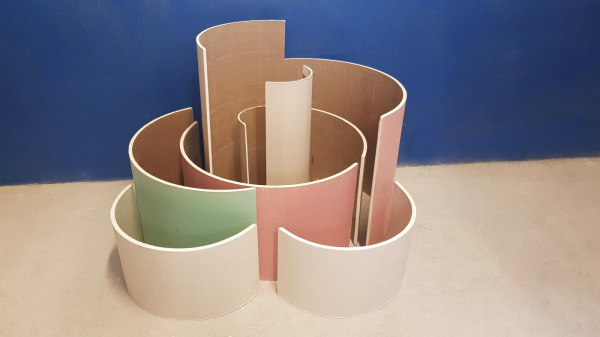 Rundes Fertigteil für Gipskartonsäulenverkleidung, 2 Lfm/Stk.