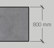 Betonarbeitsplatte 80 cm 1