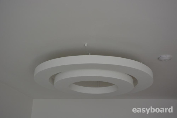 Gipskartonring für indirekte Beleuchtung 3