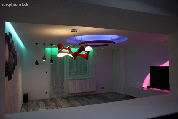 Gipskartonring für indirekte Beleuchtung 1